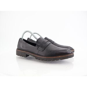 Ecco Modern Tailored Penny Loafer Womens 9 - 9.5 Black leather Slip On Comfy
